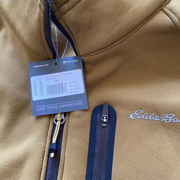 Eddie Bauer Outpace flex fleece half-zip jacket - Picture 2 of 8